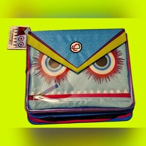 Case It Universal Monster Eye Zipper Binder with Removable Laptop Sleeve, 2" new